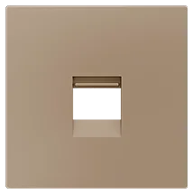 Zennio ZS55 Cover plate for RJ45 connector 55x55 mm, 1 insert, Champagne