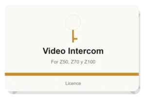 Zennio video intercom licence for Z50 / Z70 / Z100