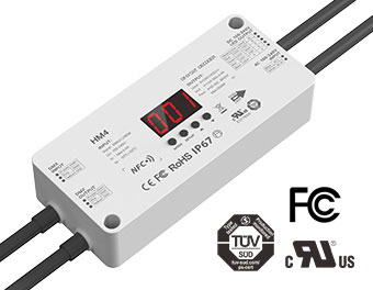 LTECH HM4 DMX512/RDM NFC High-voltage waterproof controller