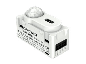 CUPOWER Rectangular Casambi PIR and ambient-light sensor - IC-S506-PLB-DA/0-10V-LW-CS