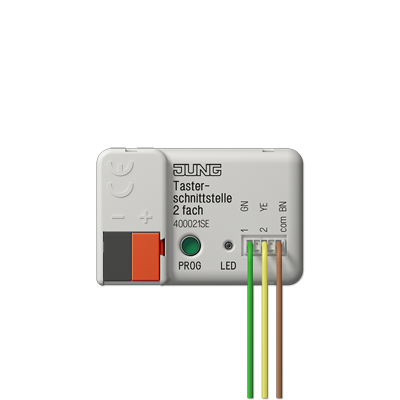 KNX push-button interface, 2-gang, Secure-40002 1S E