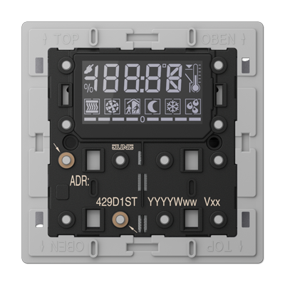 KNX room controller display module, 3-gang, F40, Secure, LS range