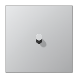 Centre plate with toggle lever "cone" 1-gang, 1 toggle lever, LS 1912 range, aluminium