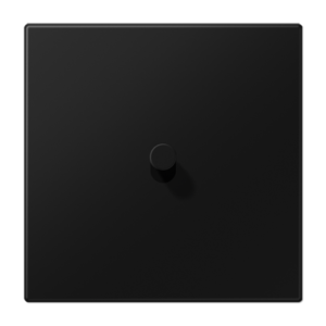 Centre plate with toggle lever "cone" 1-gang, 1 toggle lever, LS 1912 range, matt graphite black