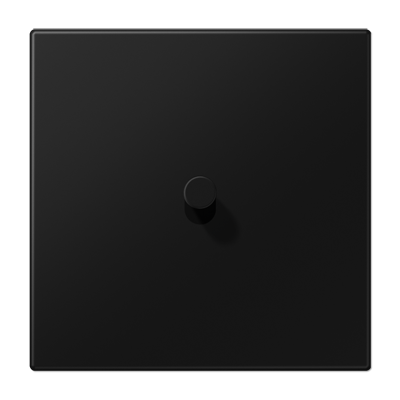 Centre plate with toggle lever "cone" 1-gang, 1 toggle lever, LS 1912 range, matt graphite black