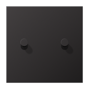 Centre plate with toggle lever "cone" 1-gang, 2 toggle levers, LS 1912 range, dark