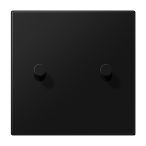 Centre plate with toggle lever "cone" 1-gang, 2 toggle levers, LS 1912 range, matt graphite black