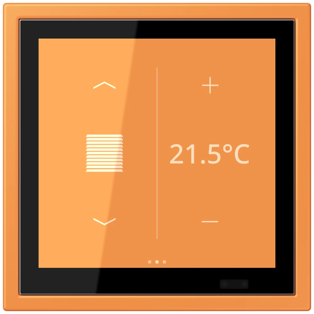 Bluetooth® Low Energy radio transmitter, 2-channel, thermoplastic lacquered, LS range, orange clair (32081)