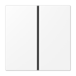 Cover kit 1-gang, F40, thermoplastic lacquered, LS range, matt snow white
