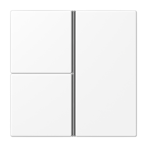 Cover kit 3-gang, F40, thermoplastic lacquered, LS range, matt snow white
