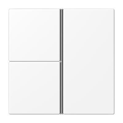 Cover kit 3-gang, F40, thermoplastic lacquered, LS range, matt snow white
