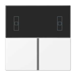 Cover kit 3-gang, F40 Room controller, thermoplastic lacquered, LS range, matt snow white