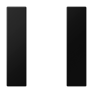 Cover kit 1-gang, F50, thermoplastic lacquered, LS range, matt graphite black