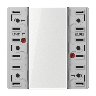 KNX universal push-button module, 3-gang, F50, Secure, LS range