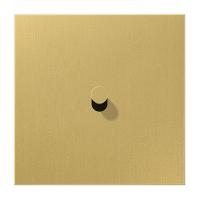 Centre plate with toggle lever "cone" 1-gang, 1 toggle lever, LS 1912 range, classic brass