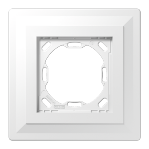 Plastering frame 1-gang, LS ZERO (1-gang, 130 x 130 x 12.5 mm (5.12 x 5.12 x 0.49 in))