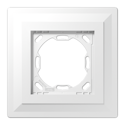 Plastering frame 1-gang, LS ZERO (1-gang, 130 x 130 x 12.5 mm (5.12 x 5.12 x 0.49 in))