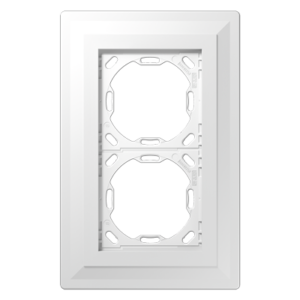 Plastering frame 2-gang, LS ZERO (2-gang, 130 x 201 x 12.5 mm (5.12 x 7.91 x 0.49 in))