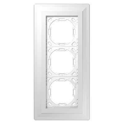 Plastering frame 3-gang, LS ZERO (3-gang, 130 x 272 x 12.5 mm (5.12 x 10.7 x 0.49 in))