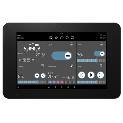 KNX Smart Panel 8, 203 mm / 8’’, black