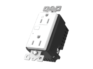CUPOWER White Casambi controlled wall outlet - NARCP 15A-120V-W-CAS