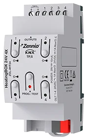 Zennio HeatingBOX 24V 4X, Heating actuator for up to 4 outputs 24 VAC/VDC