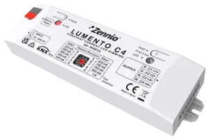 Zennio Lumento C4, 4-channel constant current PWM dimmer for DC LED loads