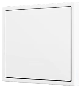 Zennio ZS70 Blind cover 70x70 mm, Matt white, Metallic plate (ZACHOLD33) is needed but not included
