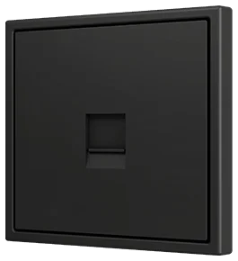Zennio ZS70 Cover plate for RJ45 connector 70x70 mm, 1 insert, Anthracite