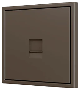 Zennio ZS70 Cover plate for RJ45 connector 70x70 mm, 1 insert, Mocha