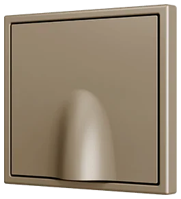 Zennio ZS70 Cable outlet cover 70x70 mm, Champagne