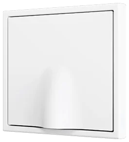 Zennio ZS70 Cable outlet cover 70x70 mm, Matt white