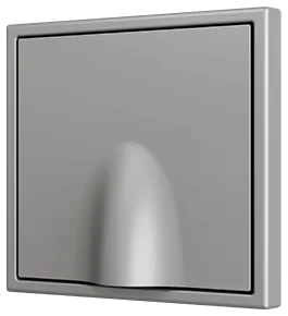 Zennio ZS70 Cable outlet cover 70x70 mm, Silver