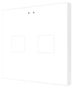 Zennio Flat 2 v2, Glass capacitive push button, 2 buttons, Custom