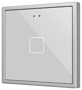 Zennio Flat 70 X1, Glass Capacitive push button 70x70, 1 button, Custom