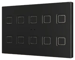 Zennio Tecla RGB XL 10, PC-ABS Capacitive push button, 10 buttons, Anthracite