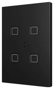Zennio Tecla RGB XL 4, PC-ABS Capacitive push button, 4 buttons, Anthracite