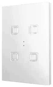 Zennio Tecla RGB XL 4, PC-ABS Capacitive push button, 4 buttons, White