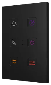 Zennio Tecla RGB XL 6, PC-ABS Capacitive push button, 6 buttons, Custom