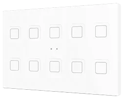 Zennio Tecla XL X10, PC-ABS Capacitive push button, 10 buttons, White
