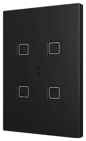 Zennio Tecla XL X4, PC-ABS Capacitive push button, 4 buttons, Anthracite
