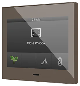 Zennio Z35 v3, Capacitive touch panel, Mocha