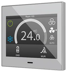 Zennio Z35 v3, Capacitive touch panel, Silver