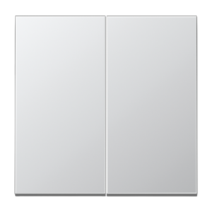 Rocker 2-gang, F10, LS range, aluminium