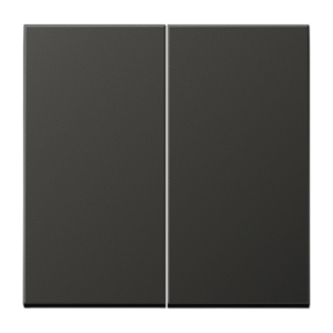 Rocker 2-gang, F10, aluminium laquered, LS range, anthracite