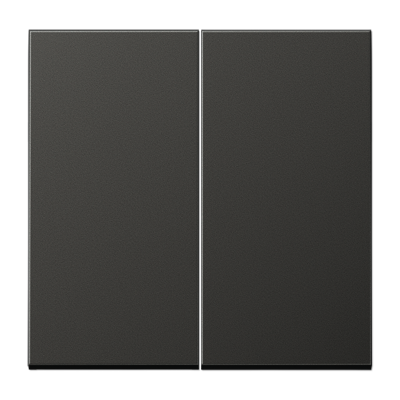 Rocker 2-gang, F10, aluminium laquered, LS range, anthracite