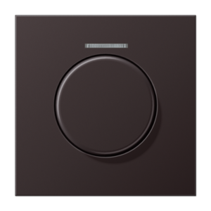 Centre plate with lens for rotary sensor, with lens, aluminium laquered, LS range, dark