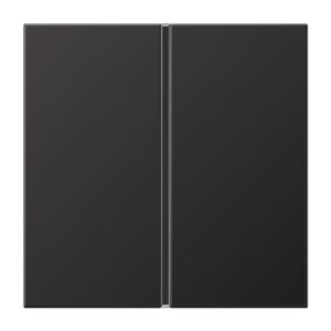 Cover kit 1-gang, F40, aluminium laquered, LS range, dark