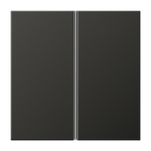 Cover kit 2-gang, F40, aluminium laquered, LS range, anthracite