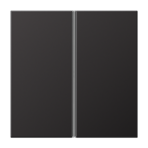 Cover kit 2-gang, F40, aluminium laquered, LS range, dark